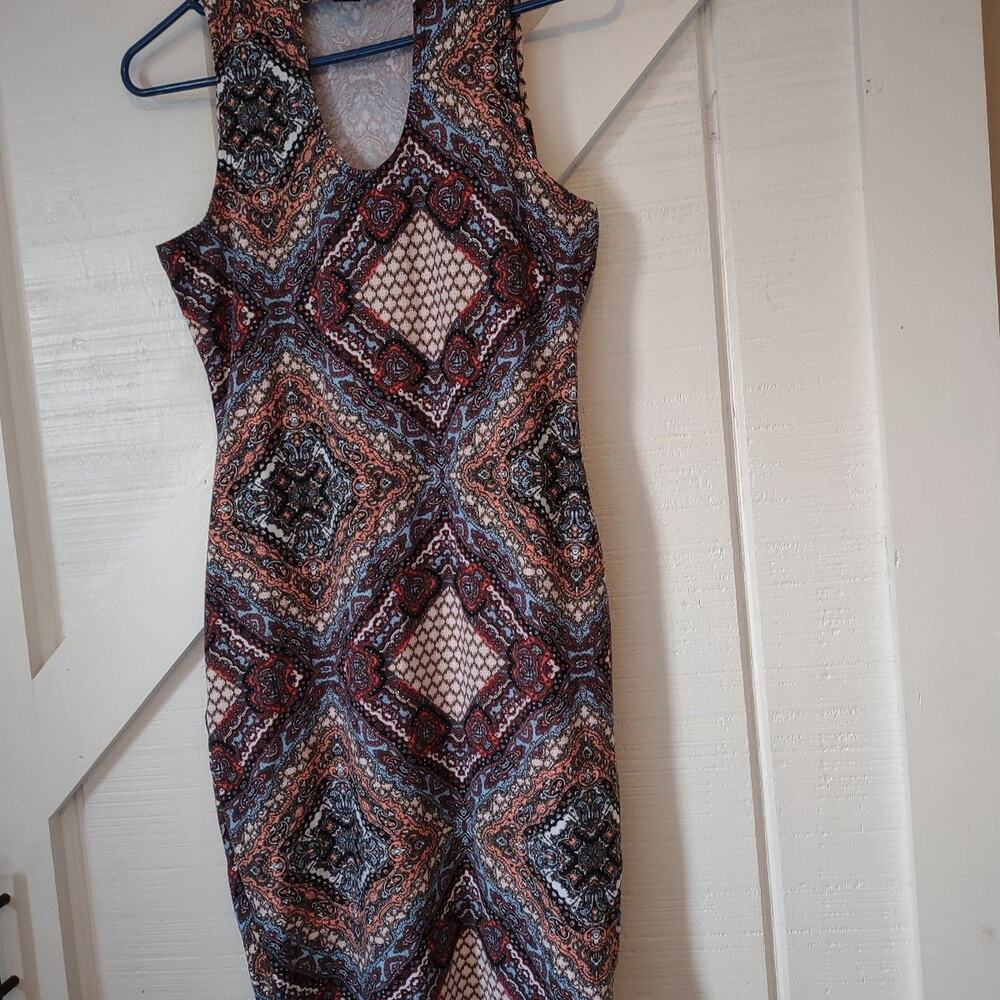 Boho bodycon dress size medium